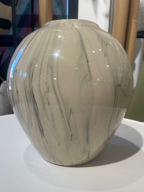 BROSTE Vase Ingrid M - Beige/Black