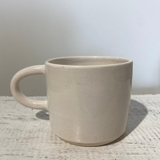 Magnolia Lane White Handle Mug