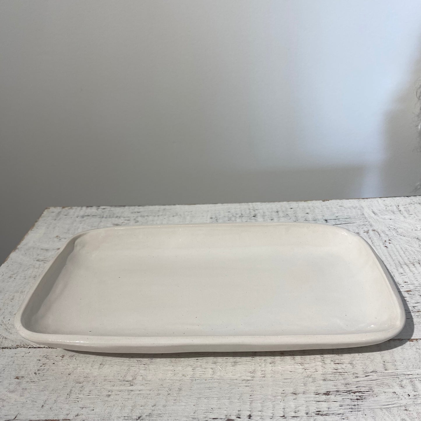 Magnolia Lane White Platter - small