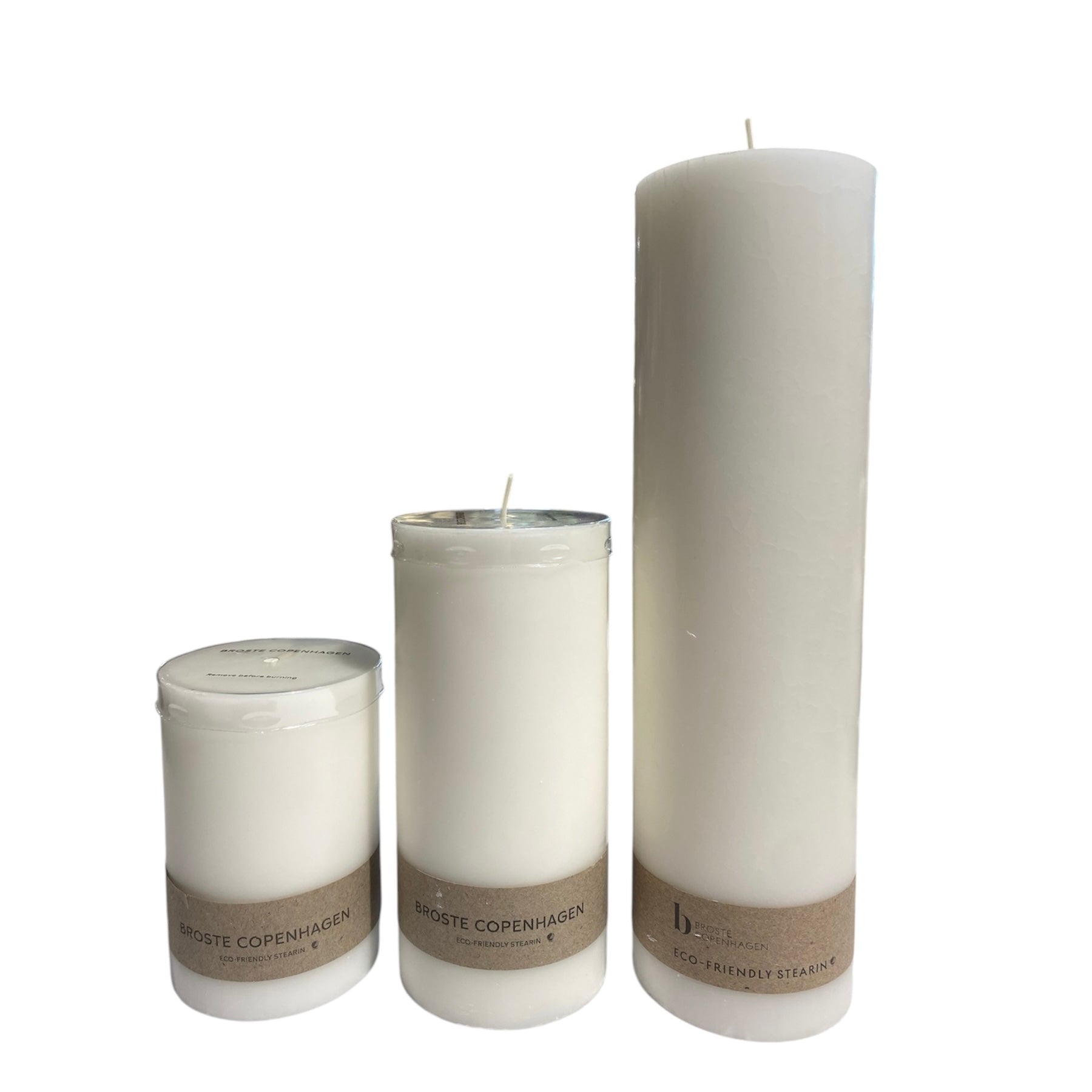 White Pillar Candle narrow