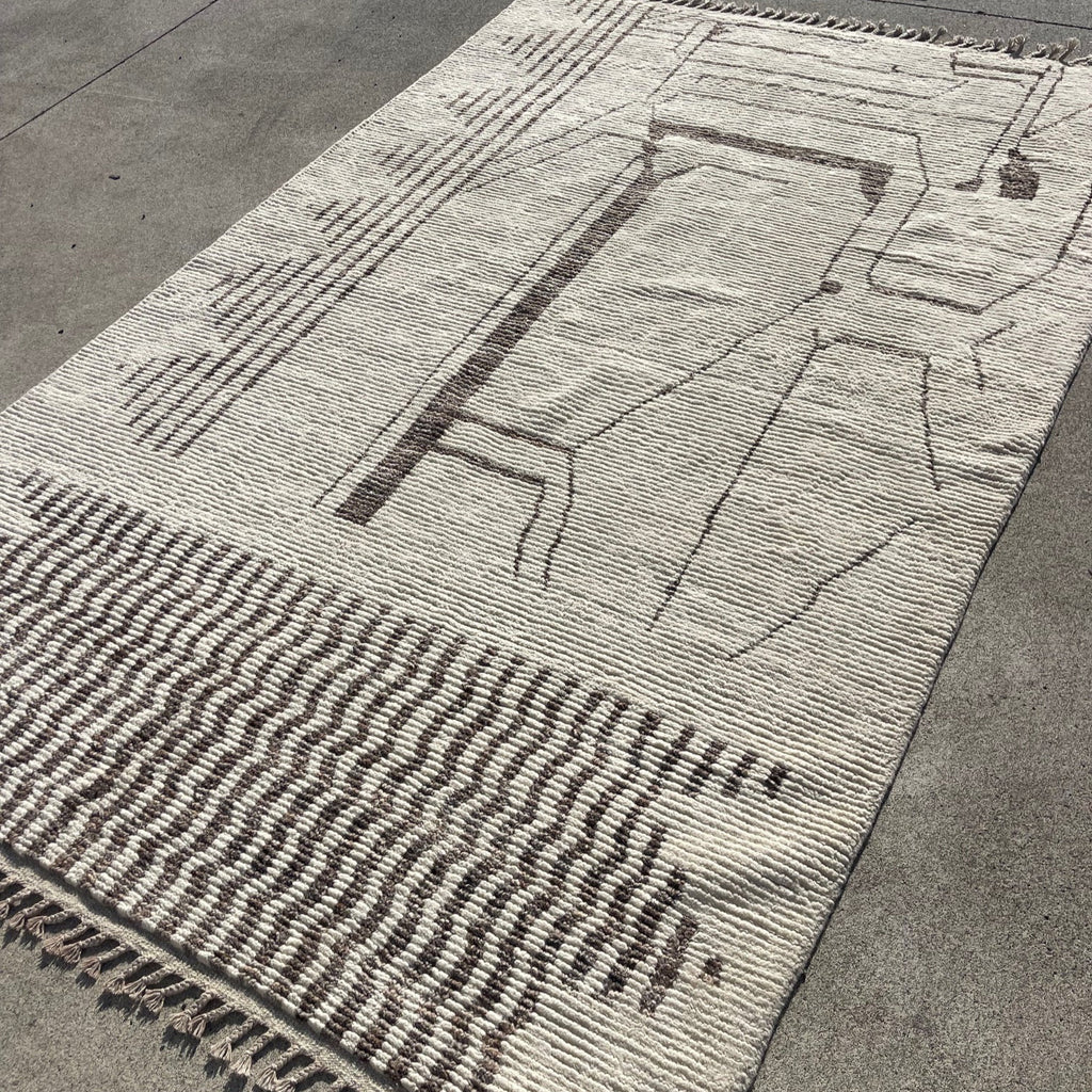 Handknotted Rug Moroccan Style Rug