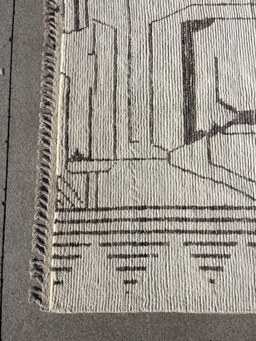 Handknotted Rug Moroccan Style Rug