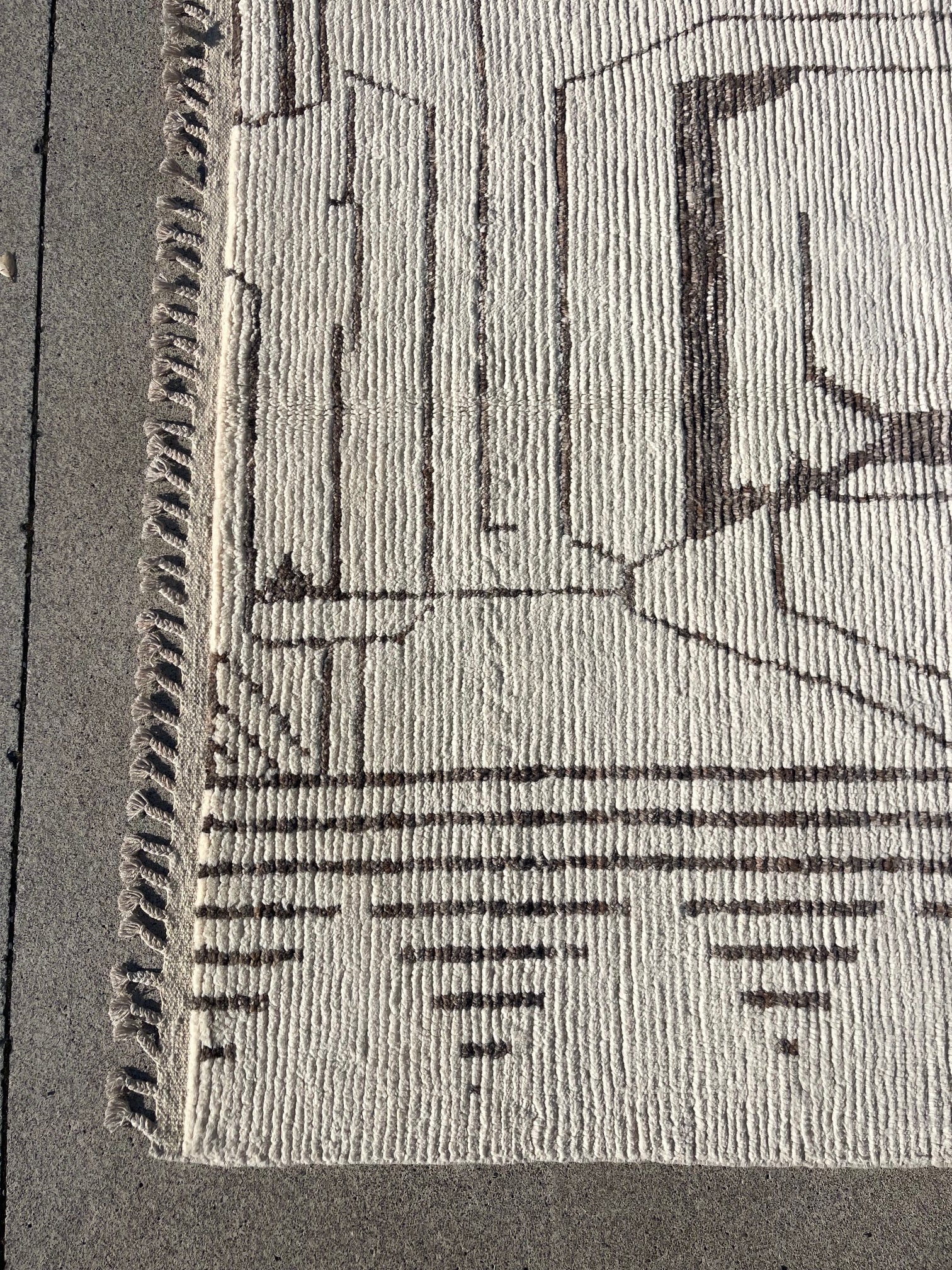 Handknotted Rug Moroccan Style Rug