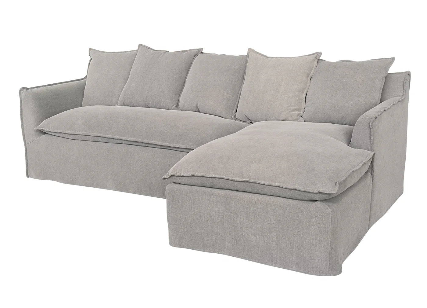 CHAISE LOUNGE LEFT OR RIGHT GREY