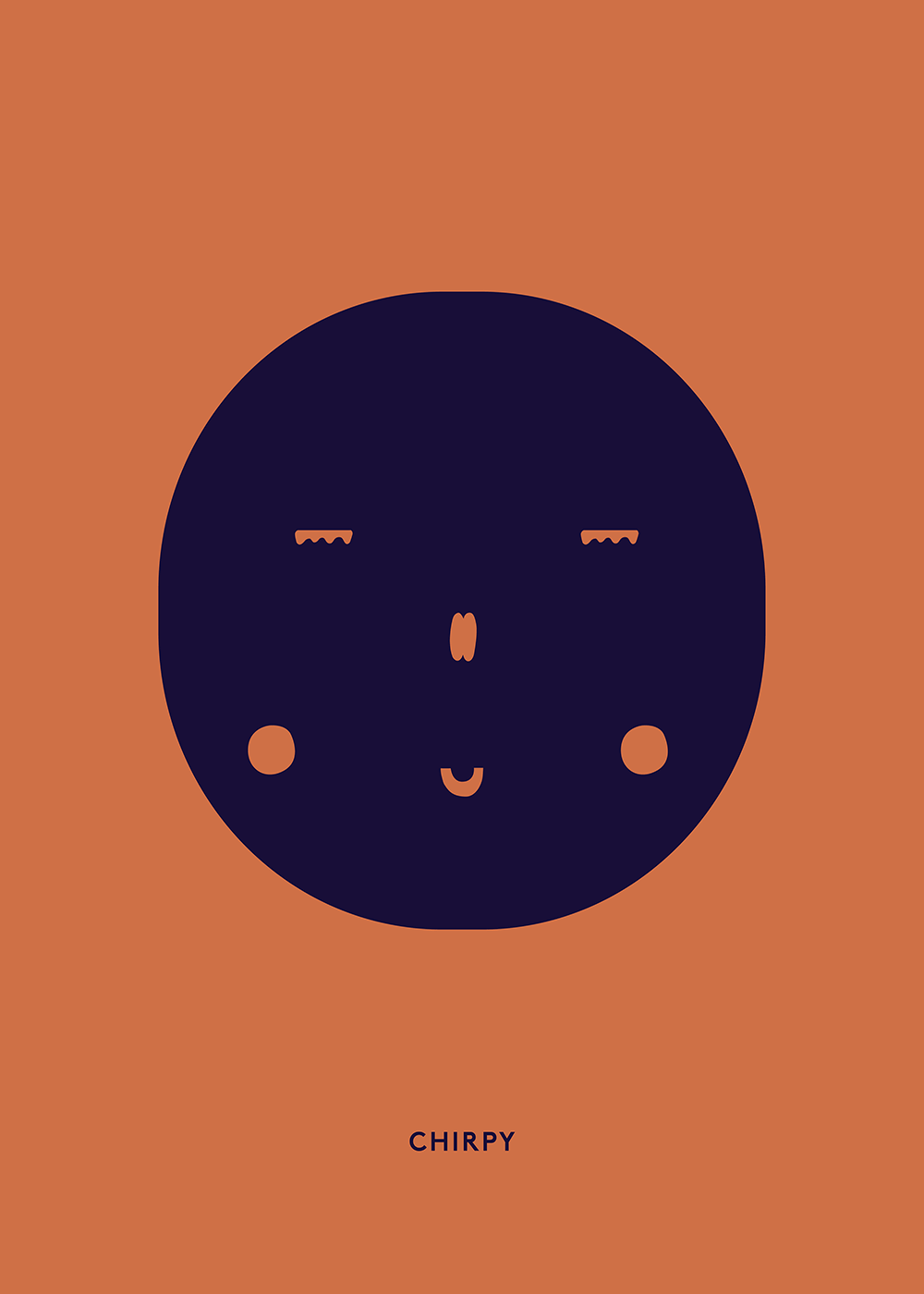 Chirpy Feeling Poster, 50 x 70cm unframed