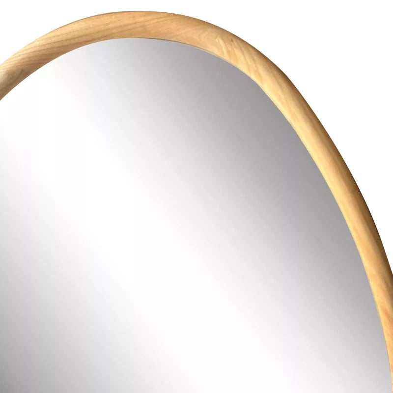 CONTOUR MIRROR NATURAL WOOD 83X85X3CM