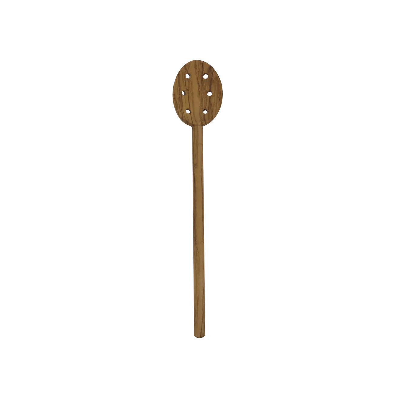 Oval Spoon with Holes Olive Wood 30cm