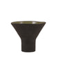 Balise Wide Mouth Vase Short - Black/Green