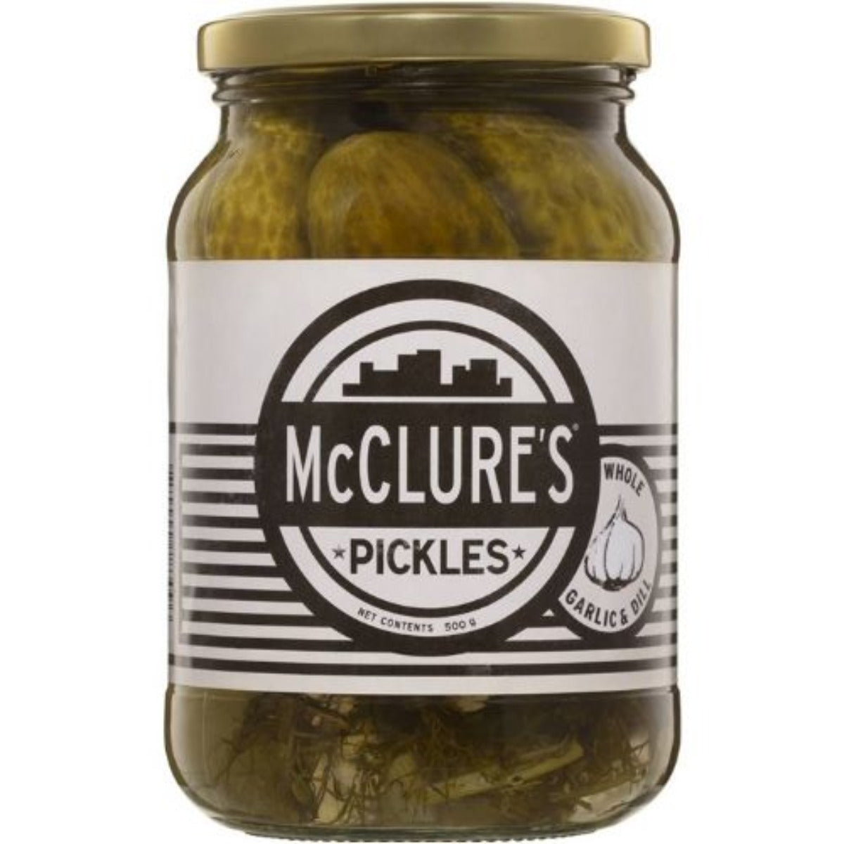 McClure's Garlic & Dill whole pickles - 500g