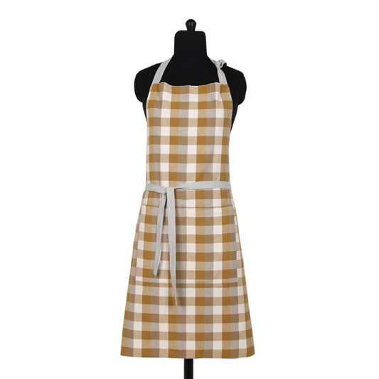 Double Check Apron Yellow Sunset
