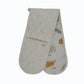 Herb Print Dbl Oven Glove Mustard