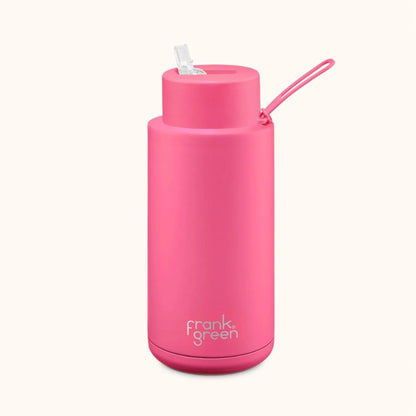 Frank Green Ceramic Reusable Bottle 34oz Straw Lid