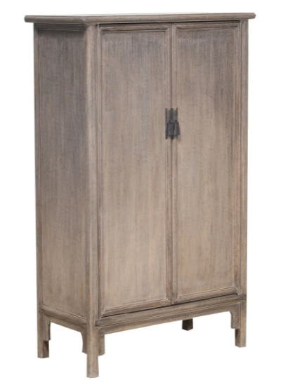 Lotus & Jade 2 Door Tall Cabinet - Poplar