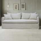 Slip Cover 3 Seat Sofa - Salt & Pepper