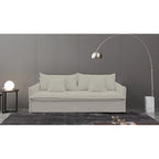 Slip Cover 3 Seat Sofa - Salt & Pepper