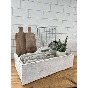 Florence Caddy White 25x45x18cm
