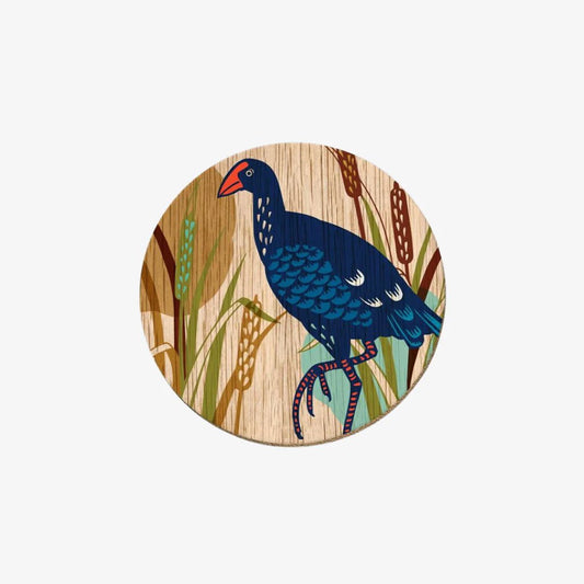 Screenprint Pukeko Coaster