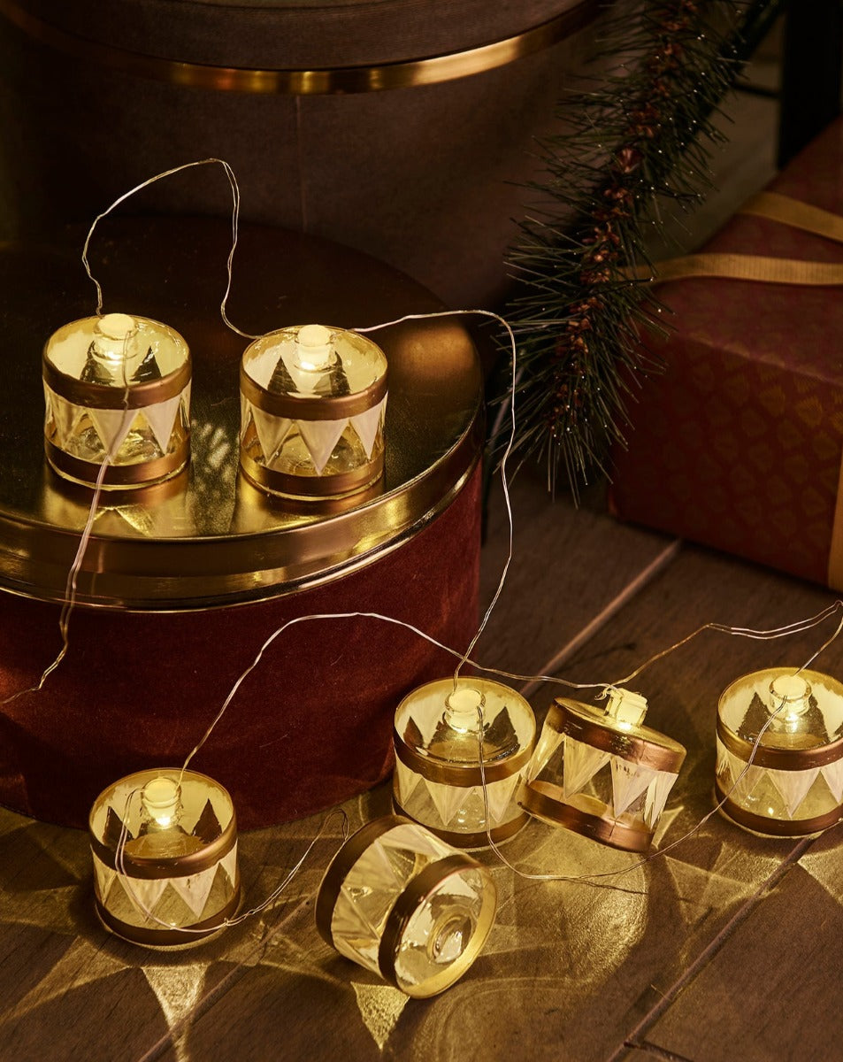 SIRIUS Elly Drum Garland Gold Giftboxed