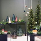 GLASS TREE Small - Frosted Amber