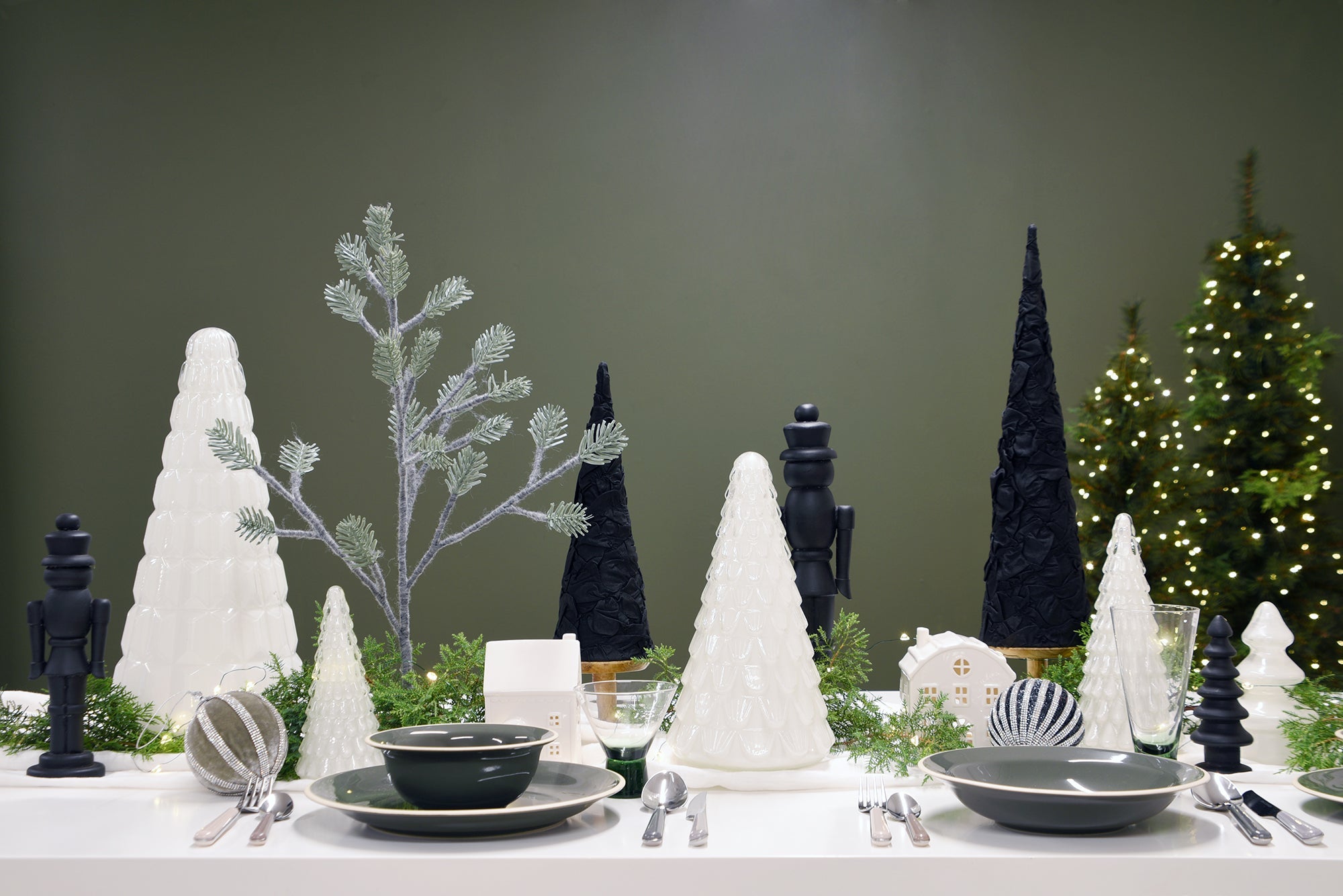 Glass Tree Medium - White Finish