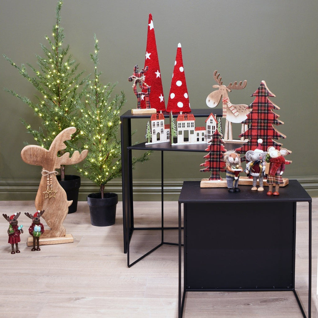 FELT Standing Lion - Tartan Terry