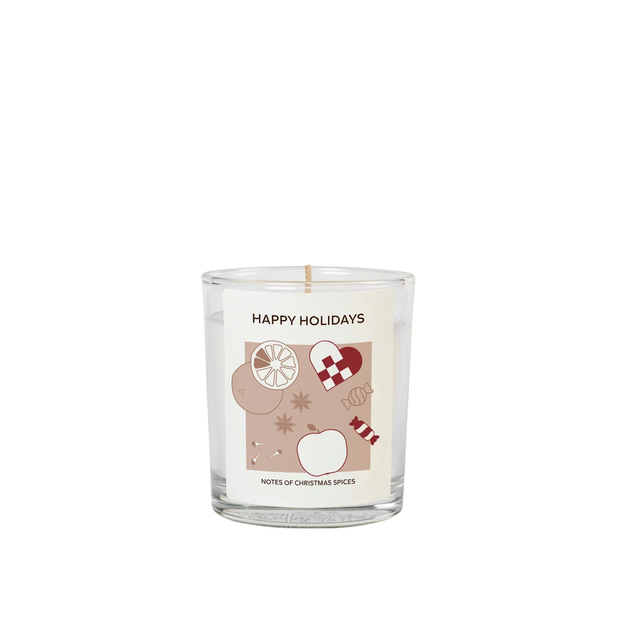 BROSTE Christmas Scented Candle - Happy Holidays