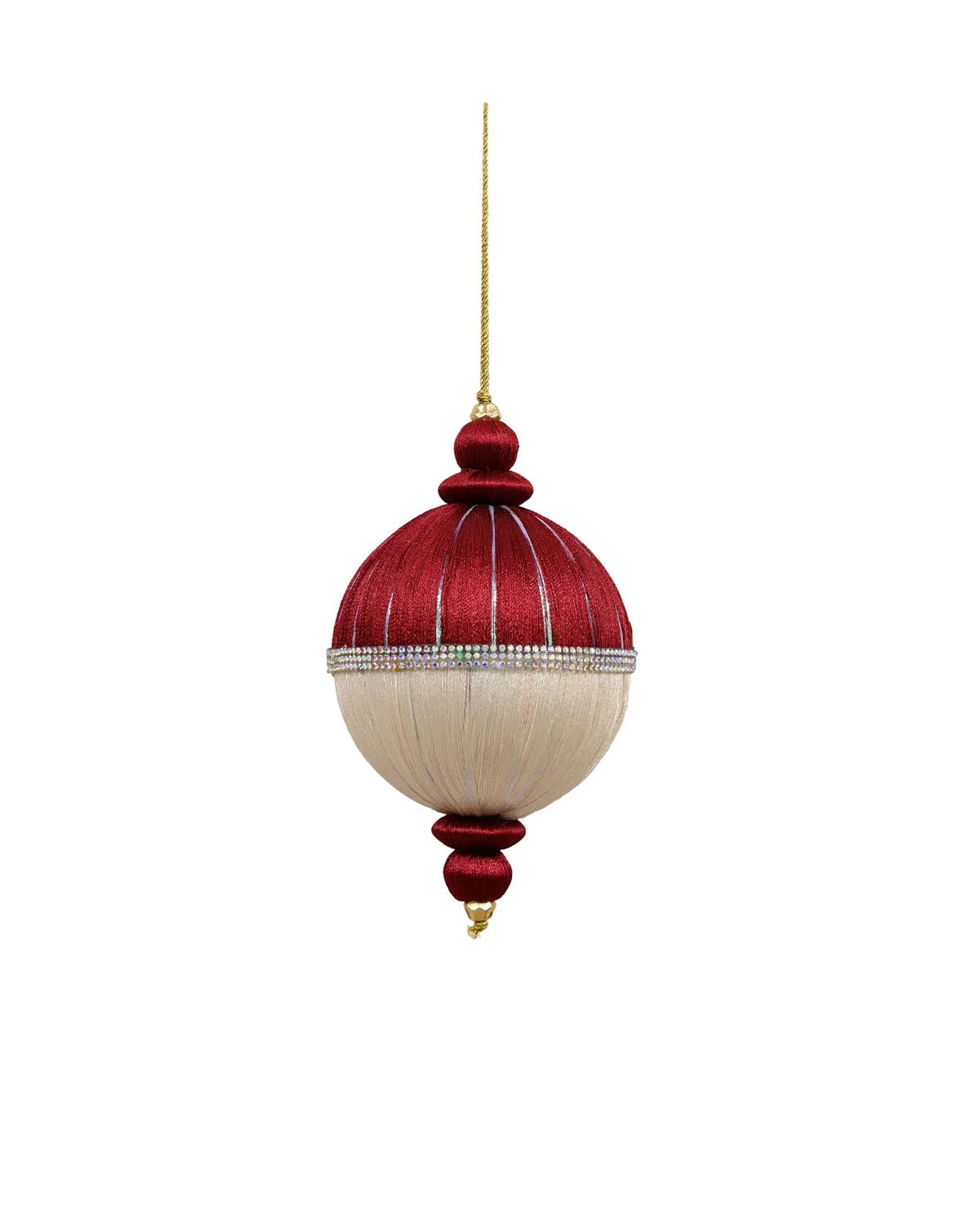MAJESTIC Hanging Decal Ball - Burgundy & White