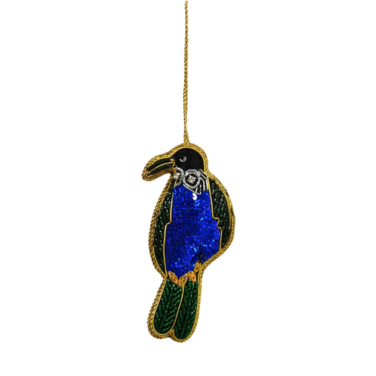 MAJESTIC Hanging Tui - Blue & Green