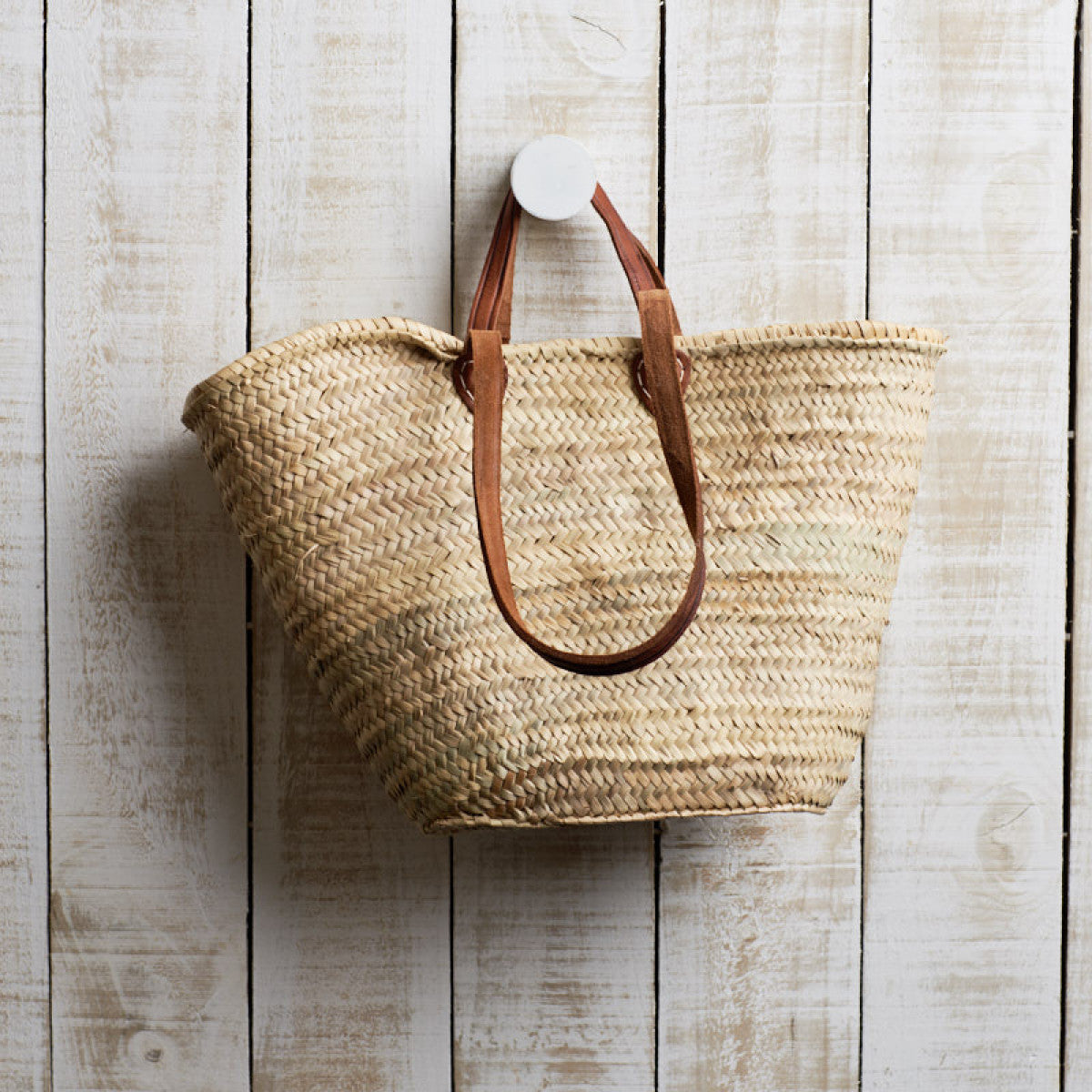 The New Yorker - French Market Basket with Long and Short Handle
