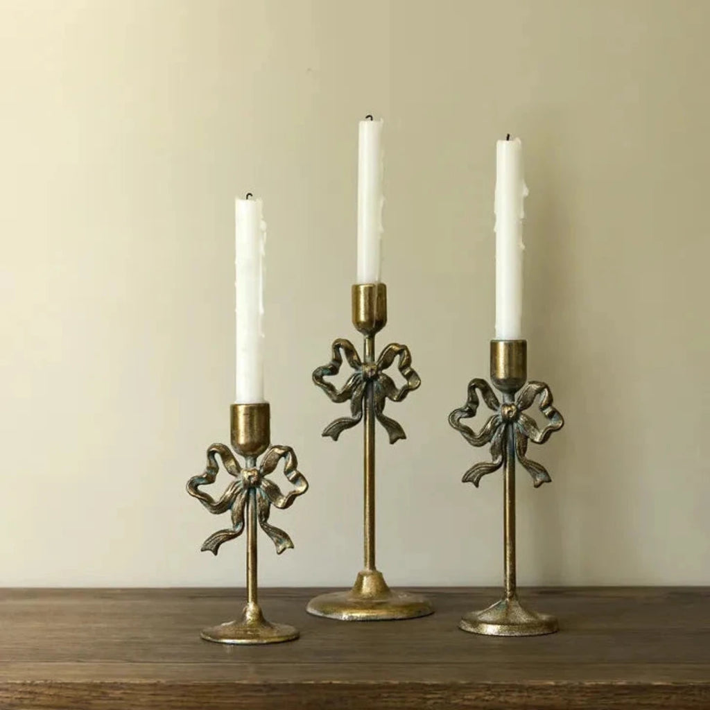 Bow Design Candleholder Large