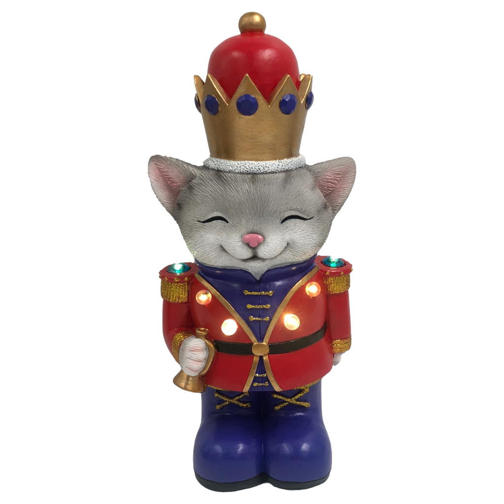 LED Nutcracker Cat