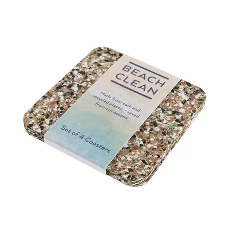 LIGA BEACH CLEAN SQUARE COASTER -SET OF 4