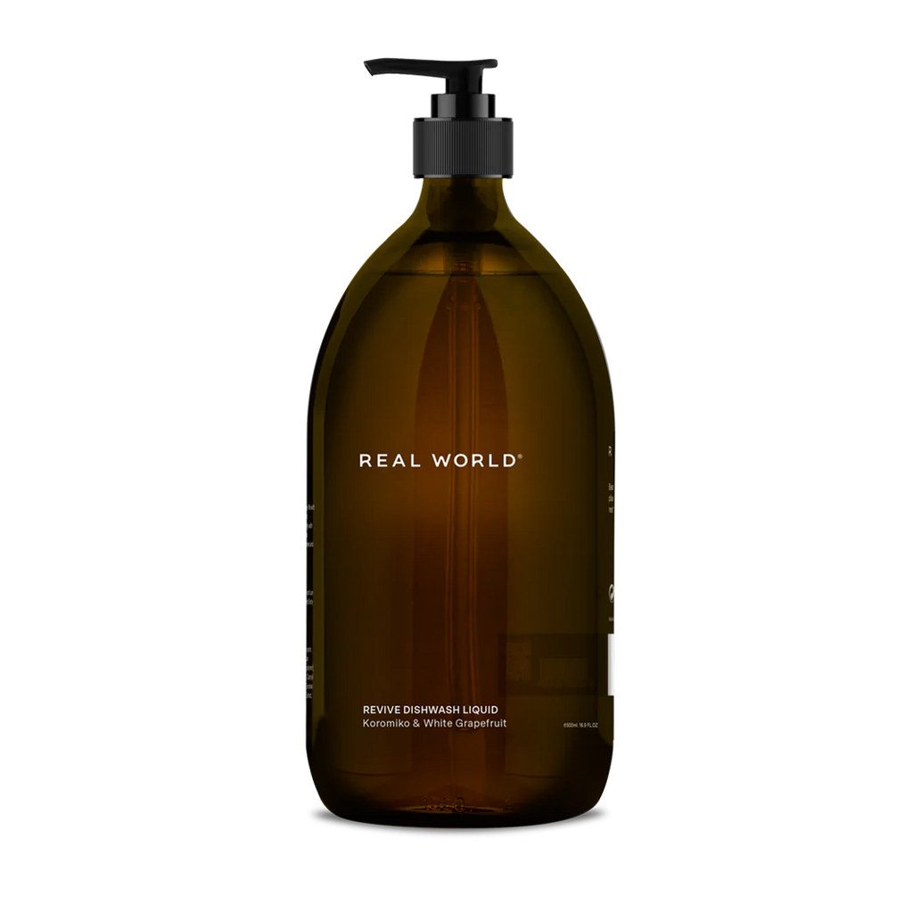 Real World Koromiko & White Grapefruit Dishwashing Liquid Glass Bottle