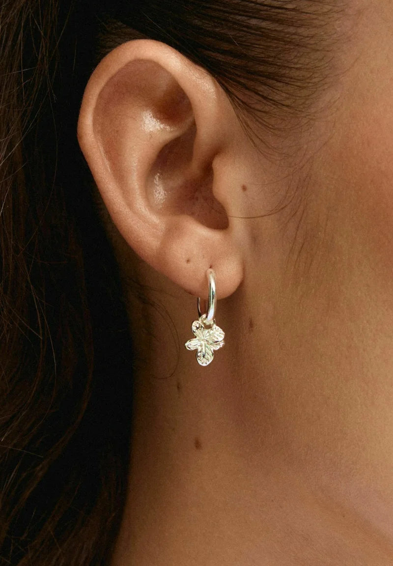 Charmaine hoop earrings silver-plated