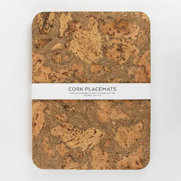 LIGA Ice Grey Rectangle Placemats - 4pk