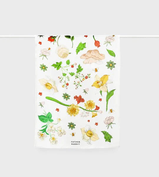 Father Rabbit Vintage Floral Wallpaper