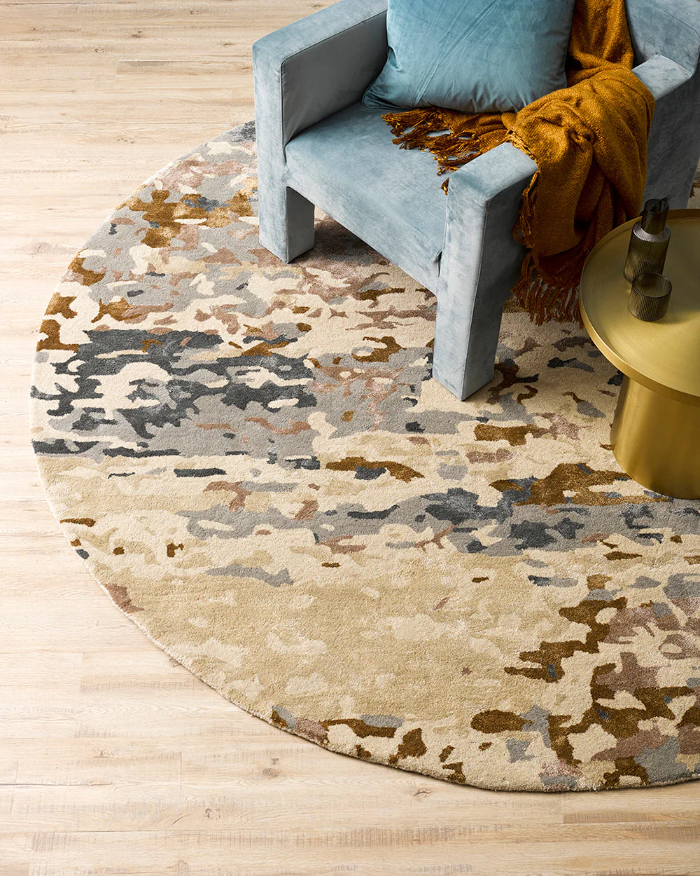 Fleur Round Floor Rug 210d