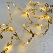 Stellar Haus Gold Garland (Fabric) Seed Light 1.2m