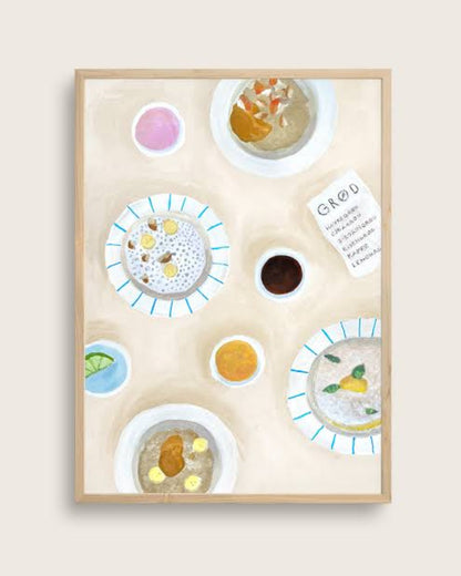 Breakfast at GRØD - Taisho 70- x 100cm unframed