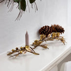 Mistletoe Iron Candleholder Large
