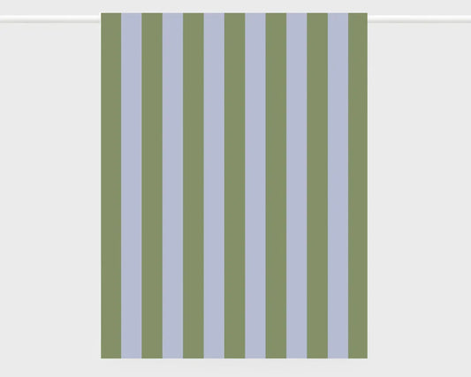 LETTUCE | TEA TOWEL | BOLD STRIPE PERIWINKLE + OLIVE