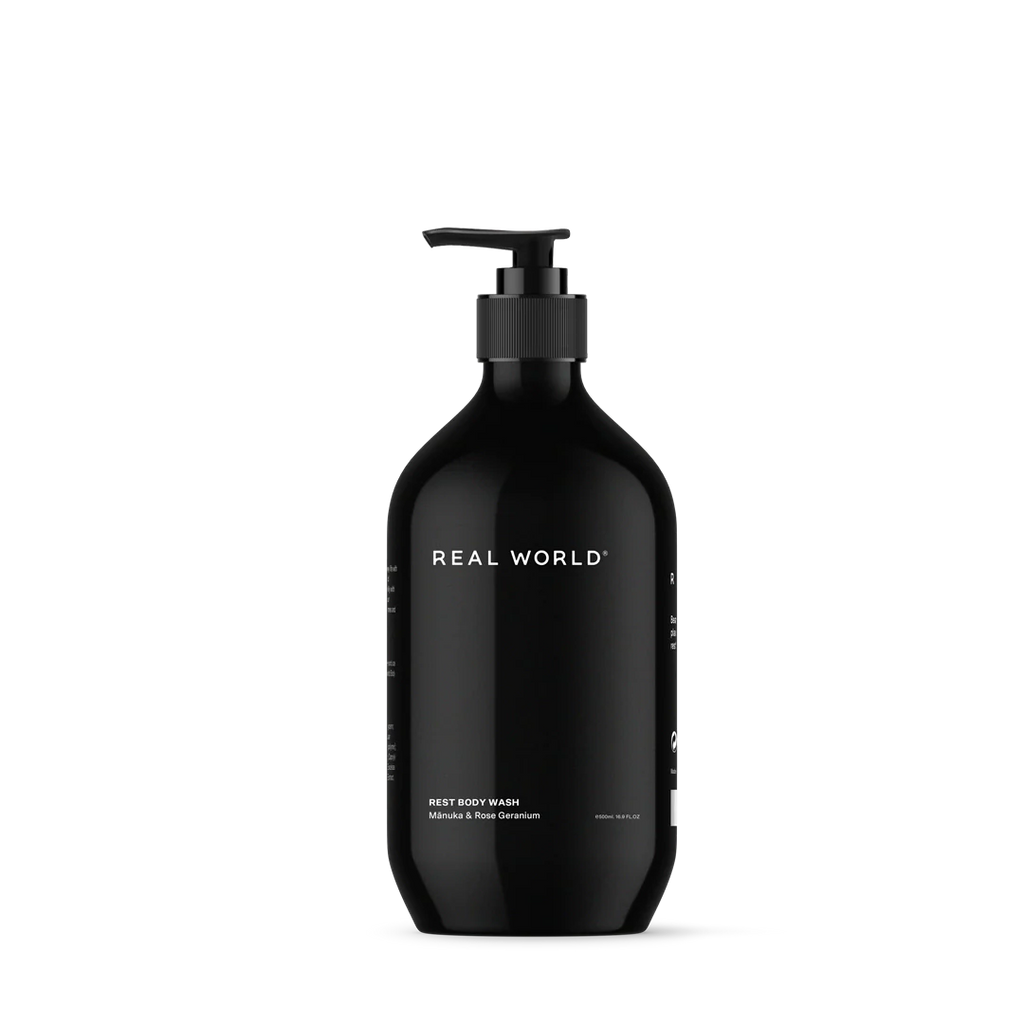 Real World Mānuka & Rose Geranium Body Wash
