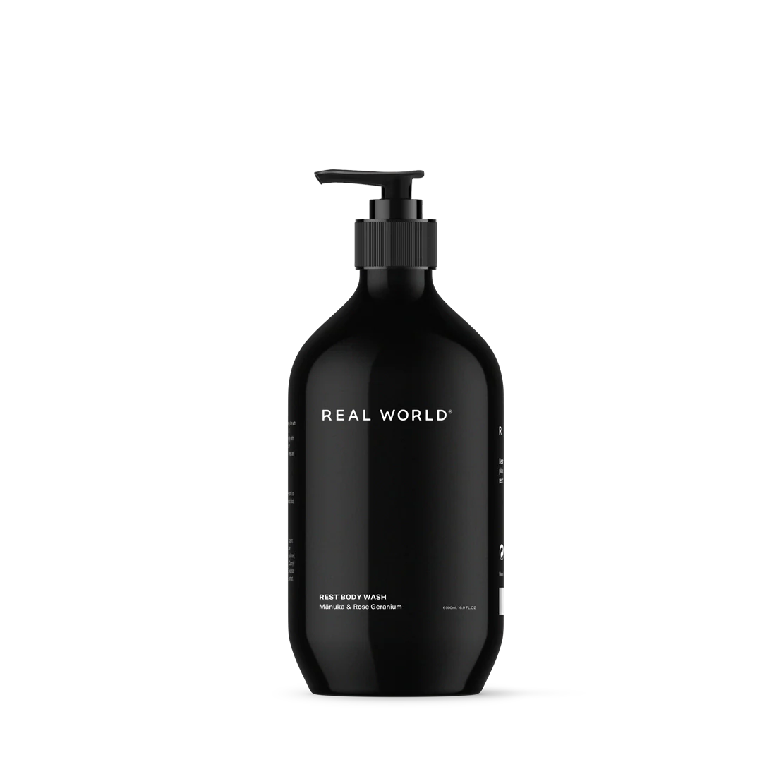 Real World Mānuka & Rose Geranium Body Wash