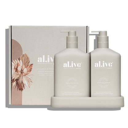 Al.ive Wash & Lotion Duo - Sea Cotton & Coconut