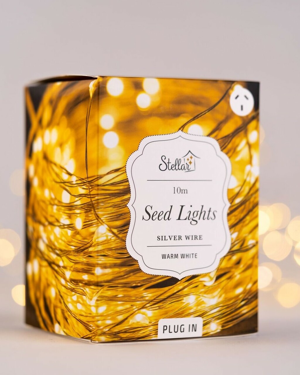 10m Plug In Silver Wire Seed Lights