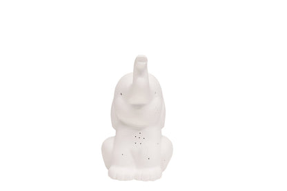 Table Lamp Elephant Matt White
