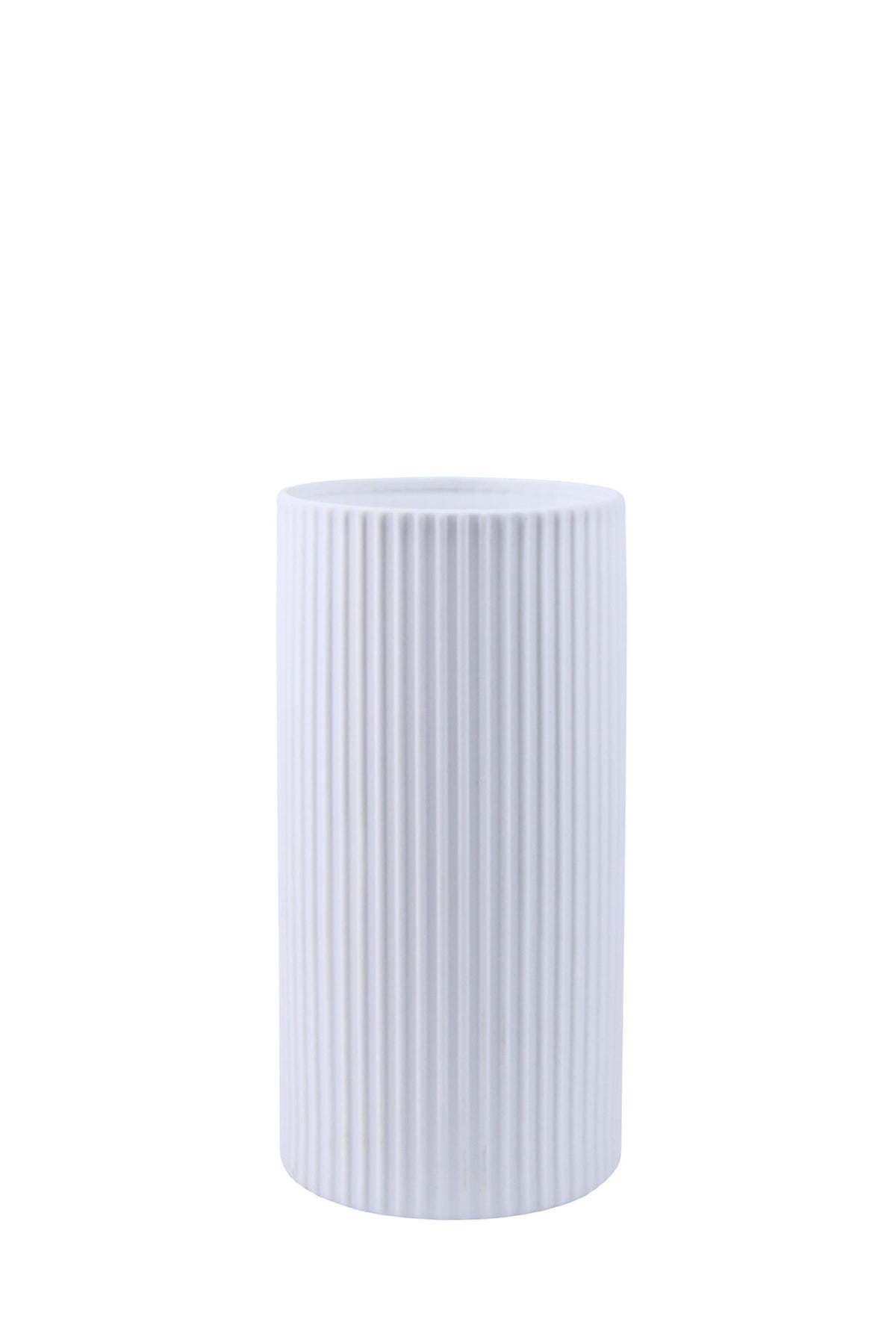 Cylindrical Lines Lamp  Matt White - 2 sizes