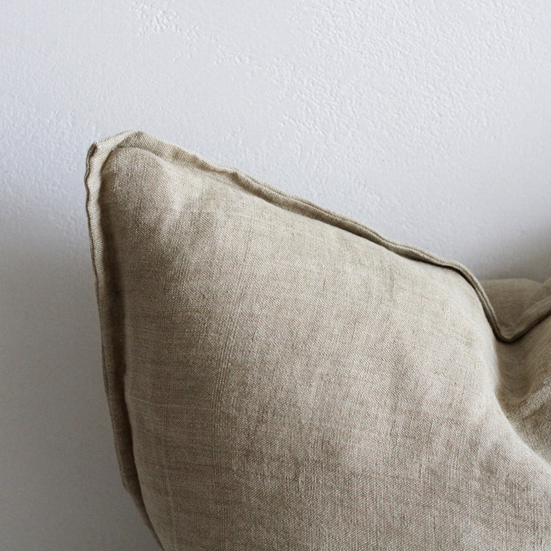 Cassia Putty Feather 55x55cm Cushion
