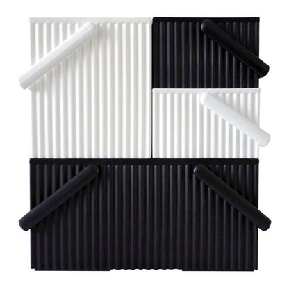 Hachiman Omnioffre Stacking Storage Box Black - choose from 3 sizes