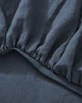 ravello fitted sheet - denim